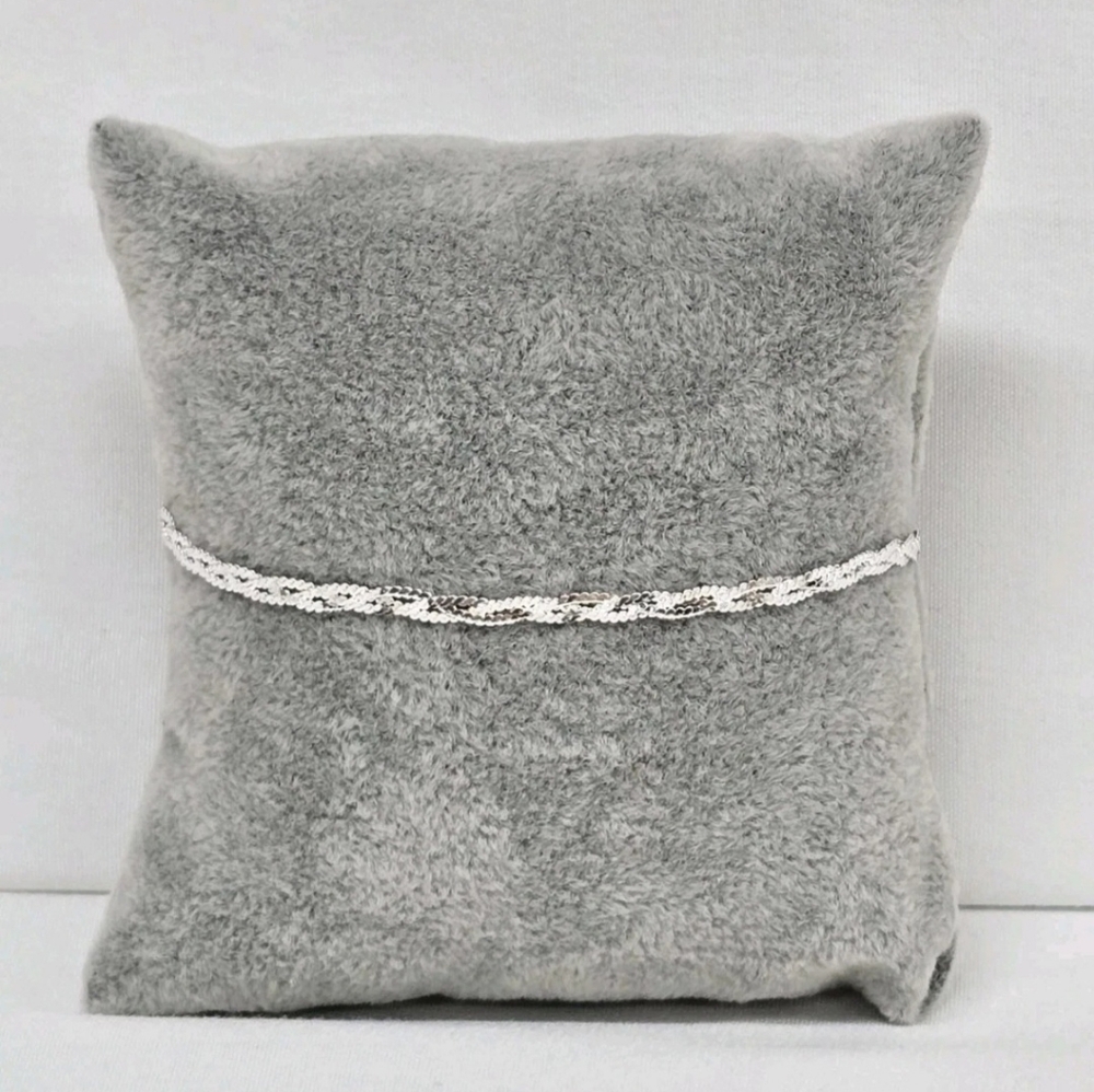 Braided Chain Bracelet 925 Mexican Sterling Silver